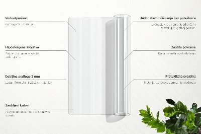 Průhledná podložka na stůl