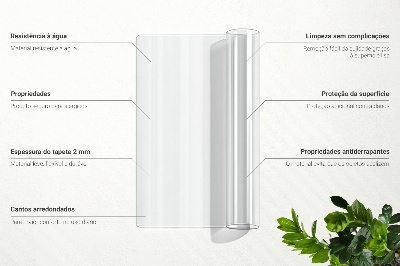 Průhledná podložka na stůl