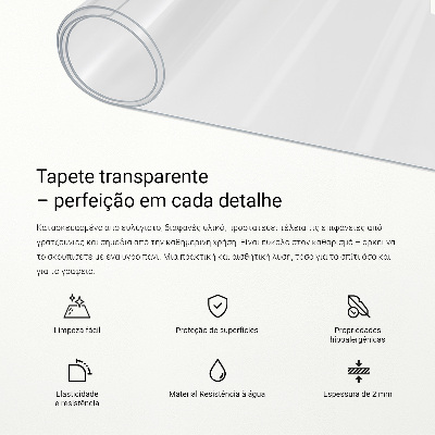 Průhledná podložka na stůl