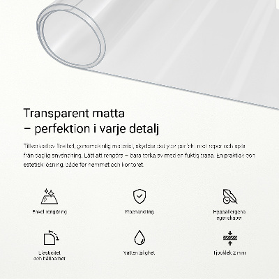 Průhledná podložka na stůl