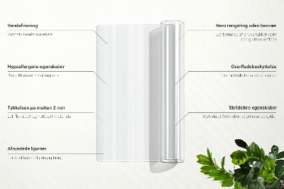 Průhledná podložka na stůl