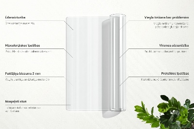 Průhledná podložka na stůl