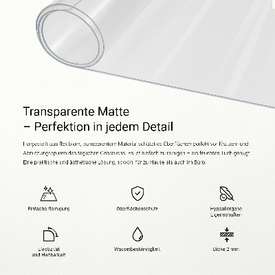 Průhledná ochranná podložka univerzální