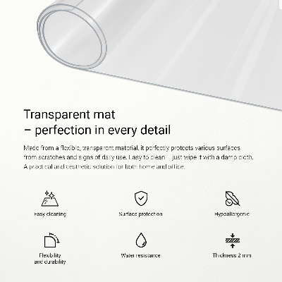 Průhledná ochranná podložka univerzální