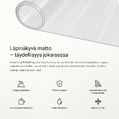Měkké sklo průhledné