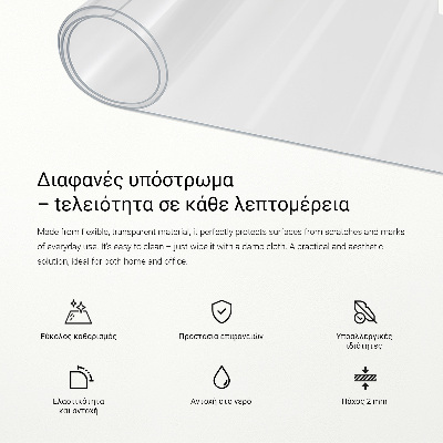 Průhledná ochranná podložka univerzální