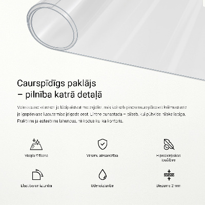 Průhledná ochranná podložka univerzální