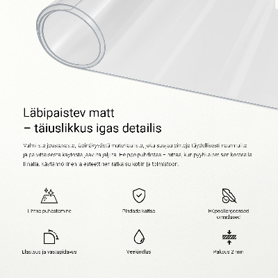 Průhledná ochranná podložka univerzální