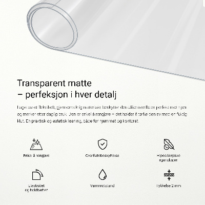 Průhledná ochranná podložka univerzální