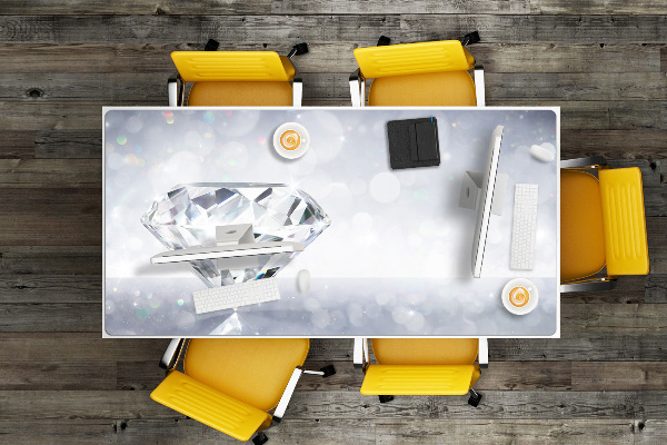 Velká podložka na stůl pro děti Diamant