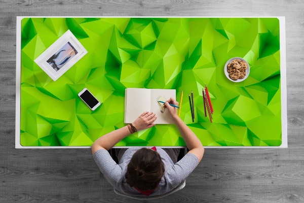 Ochranná podložka na stůl Abstrakce green