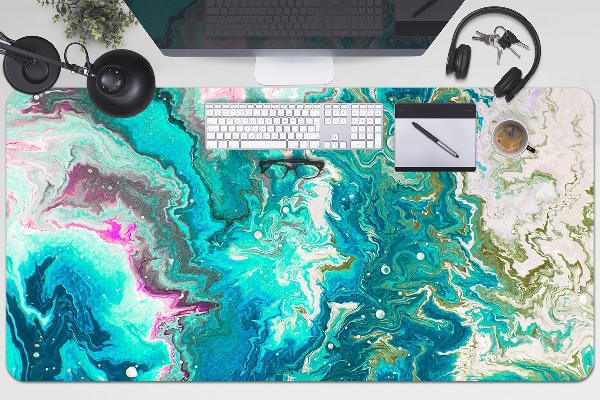 Pracovní podložka na stůl Abstrakce green