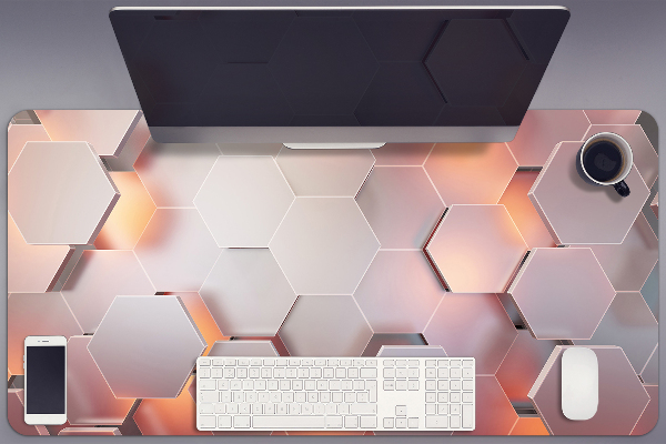 Ochranná podložka na stůl Abstrakce hexes