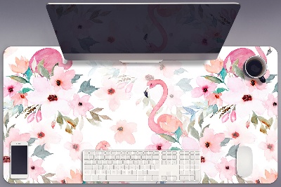 Pracovní podložka s obrázkem Plameňáci květy