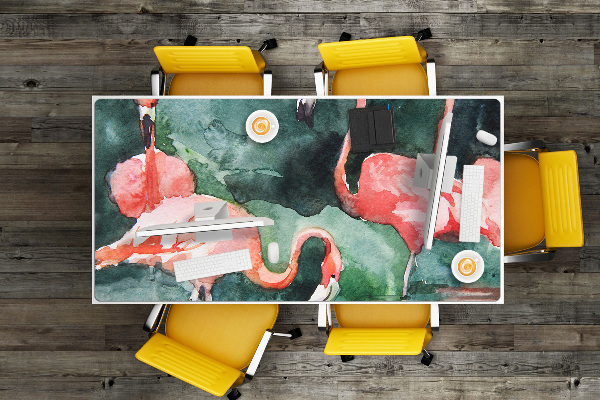 Ochranná podložka na stůl Malované plameňáci