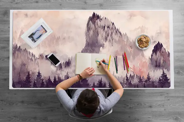 Velká podložka na stůl Horský les