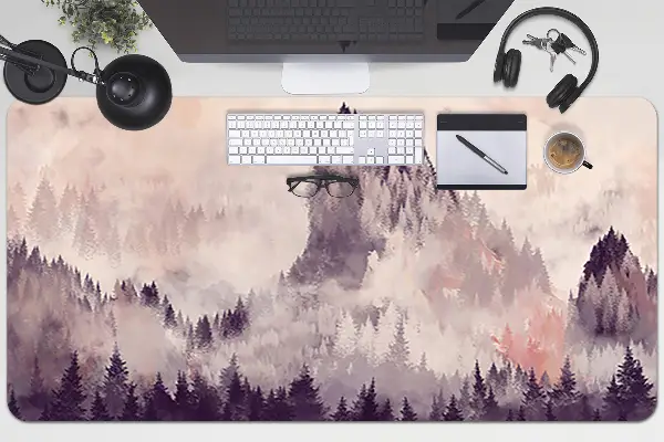 Velká podložka na stůl Horský les