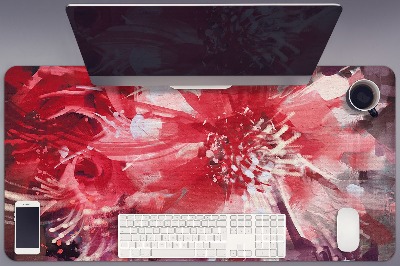 Podložka na psací stůl Červená květina
