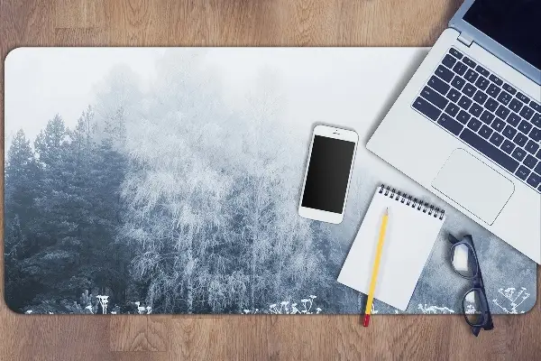 Velká ochranná podložka na stůl Zimní strom