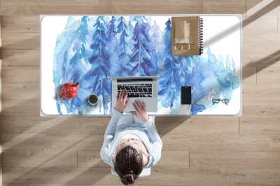 Pracovní podložka na stůl Akvarel zimní les