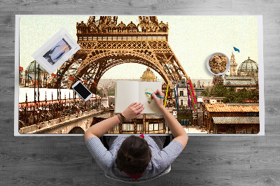 Pracovní podložka na stůl Eiffelova věž retro