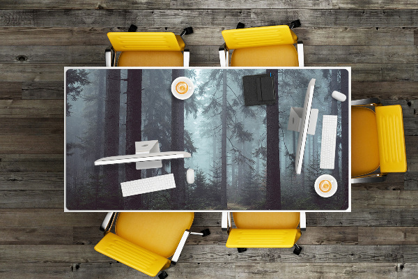 Velká podložka na stůl pro děti Misty forest