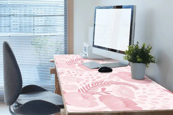 Velká podložka na stůl pro děti Růžový mák