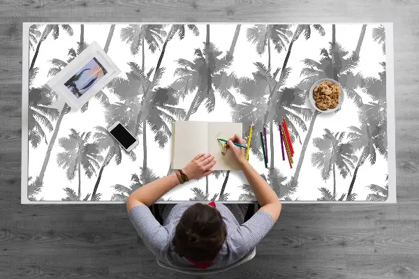 Velká podložka na stůl pro děti Šedý palm