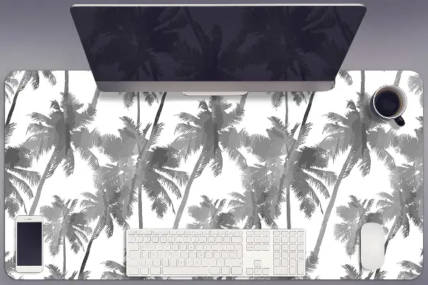 Velká podložka na stůl pro děti Šedý palm