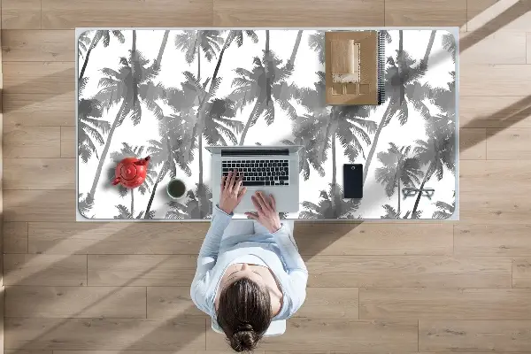 Velká podložka na stůl pro děti Šedý palm