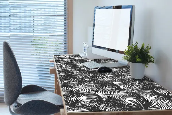 Velká podložka na stůl Černá palm