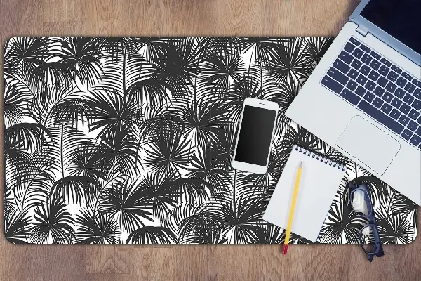 Velká podložka na stůl Černá palm