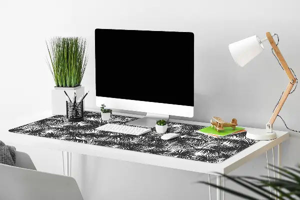 Velká podložka na stůl Černá palm