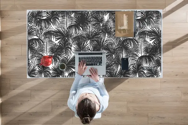 Velká podložka na stůl Černá palm