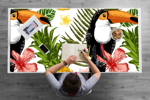 Podložka na psací stůl Tukan a ananas