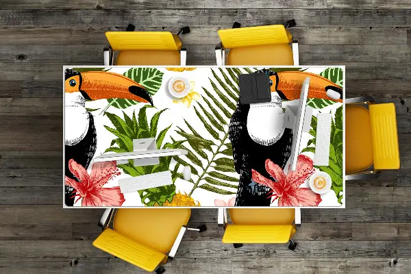 Podložka na psací stůl Tukan a ananas