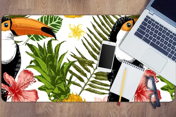 Podložka na psací stůl Tukan a ananas