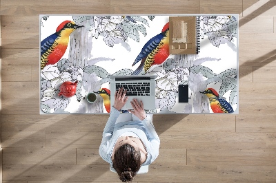 Podložka na psací stůl Malované ptáci