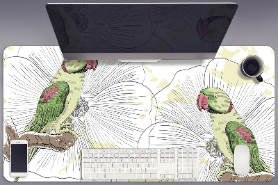Podložka na psací stůl Zelené papoušci