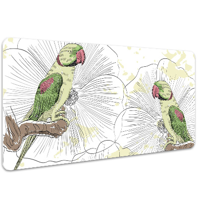 Podložka na psací stůl Zelené papoušci