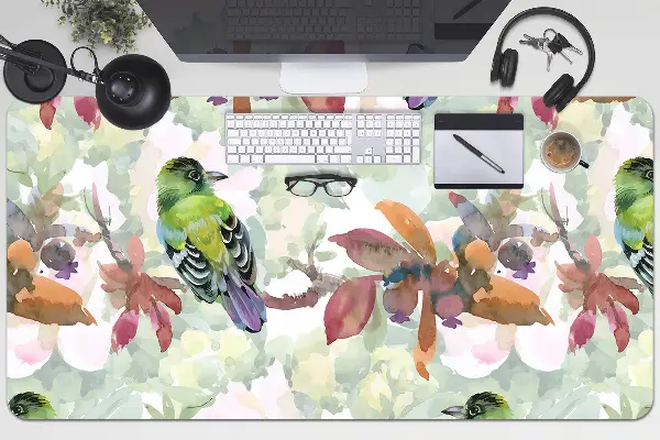 Ochranná podložka na stůl Exotické ptactvo