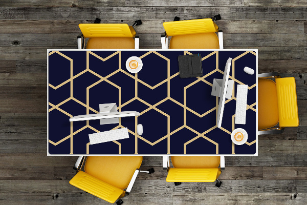 Velká podložka na stůl pro děti Gold pattern