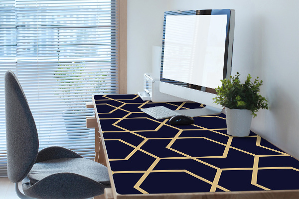 Velká podložka na stůl pro děti Gold pattern