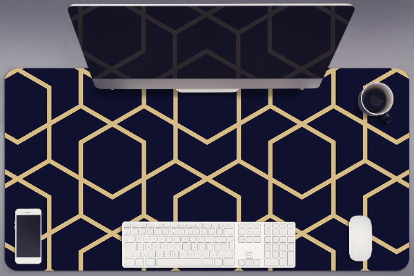Velká podložka na stůl pro děti Gold pattern