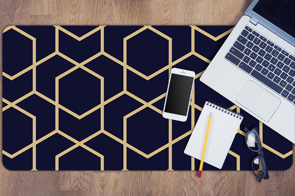 Velká podložka na stůl pro děti Gold pattern