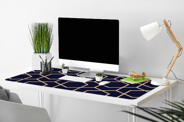 Velká podložka na stůl pro děti Gold pattern