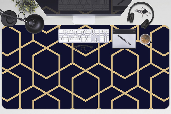 Velká podložka na stůl pro děti Gold pattern