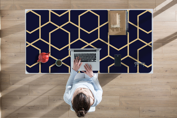 Velká podložka na stůl pro děti Gold pattern