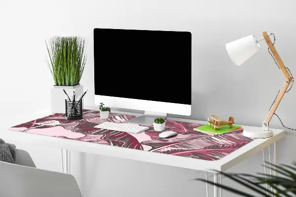 Velká podložka na stůl Růžová palma
