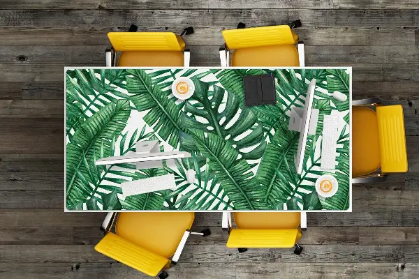 Velká ochranná podložka na stůl Monstera leaf